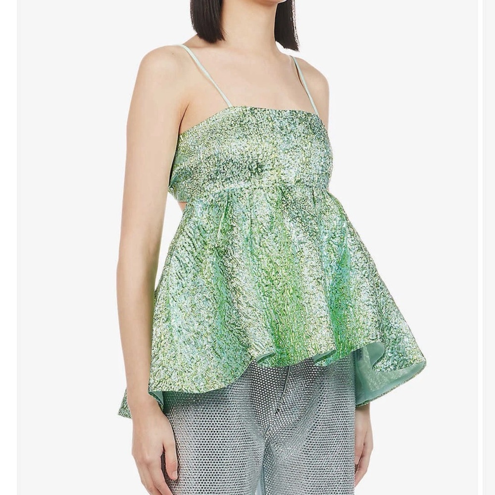 Amylynn Sara peplum top blouse small